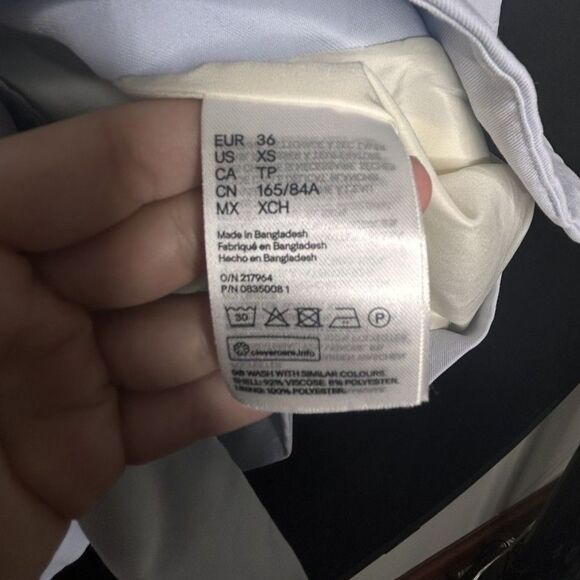 H&M Women's Light Blue Preppy Double-Breasted Blazer - Picture 7 of 7